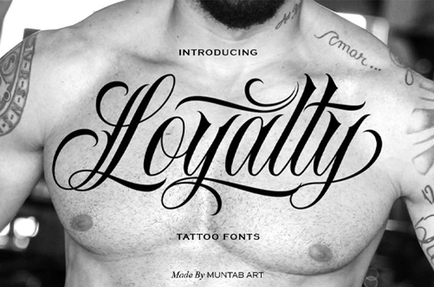 Loyalty Tattoo Font