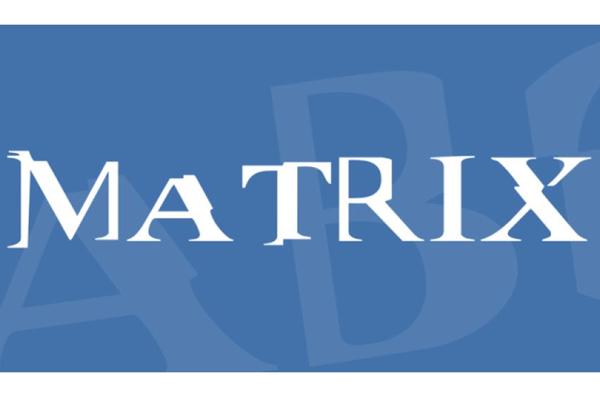 Matrix Serif Font
