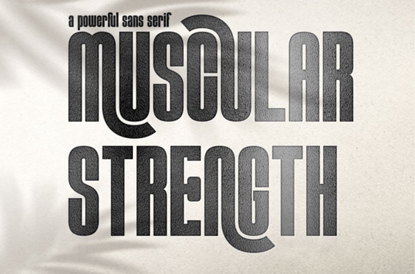 Muscular Strength Font