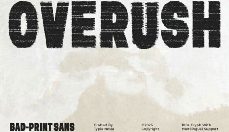Overush Font