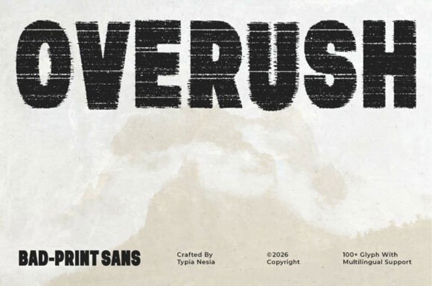 Overush Font