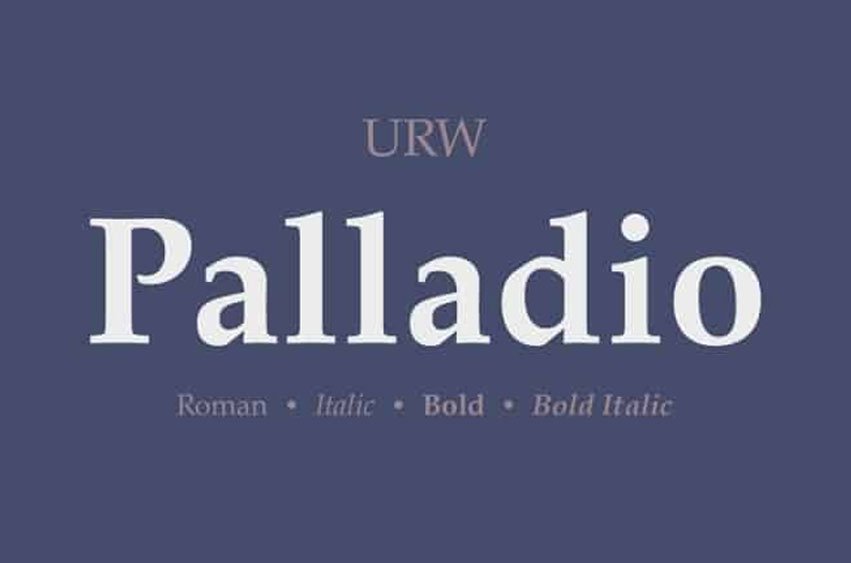 Palladio Font