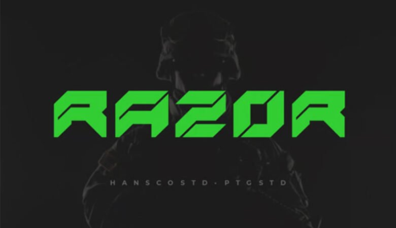 Razor Modern Font