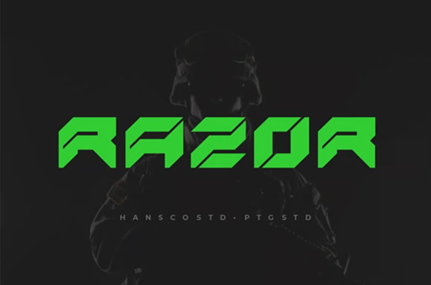 Razor Modern Font