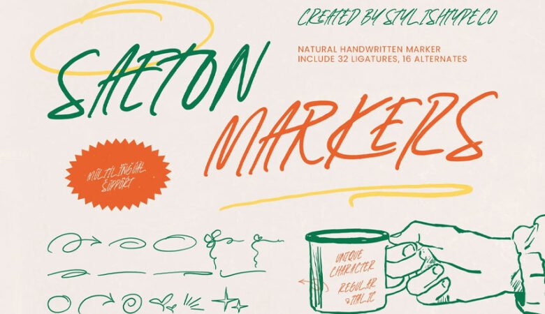 Saeton Markers Font