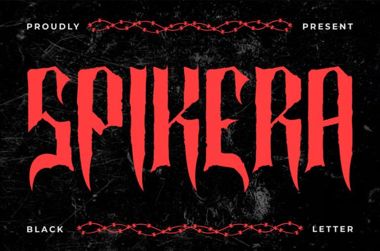 Spikera Black Font - FreeDaFonts