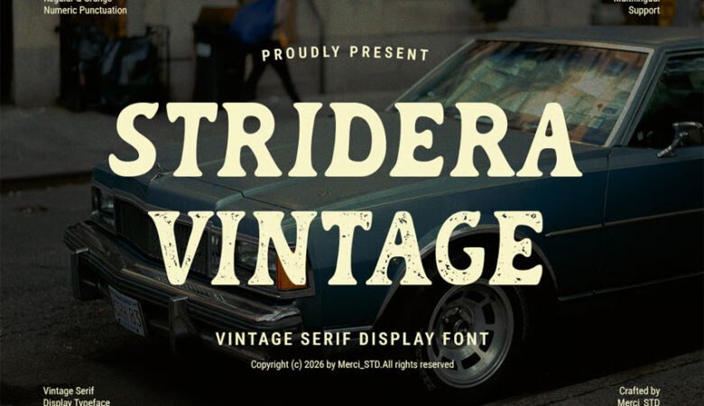 Stridera Vintage Font