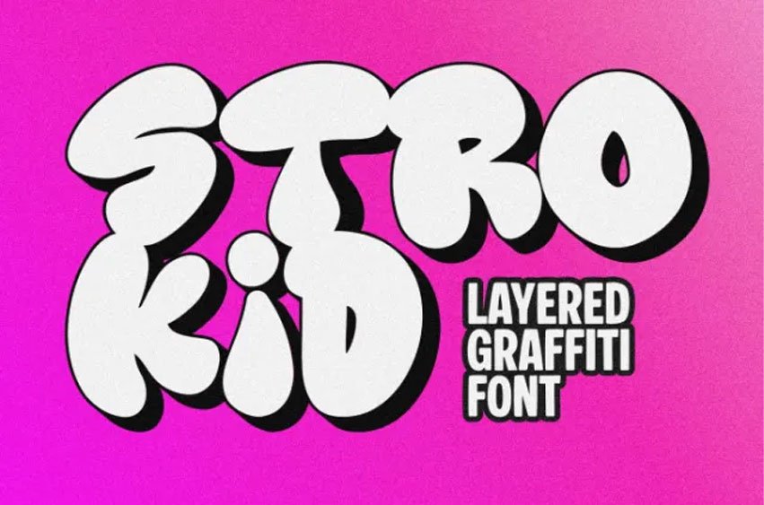 Strokid Graffiti Font