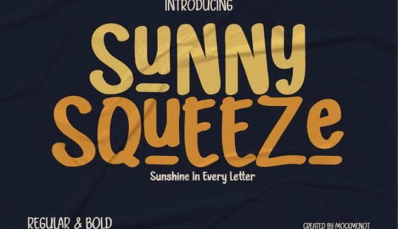Sunny Squeeze Font