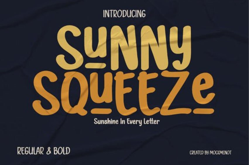 Sunny Squeeze Font