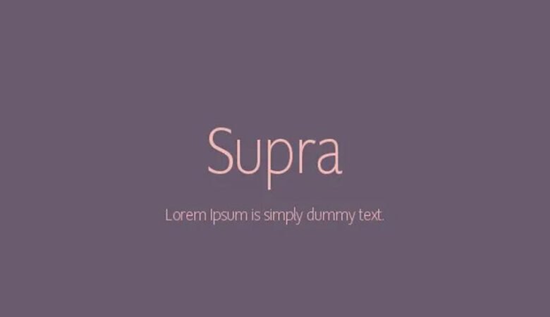 Supra Font