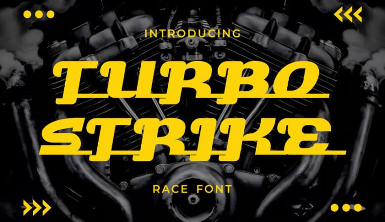 Turbo Strike Race Font