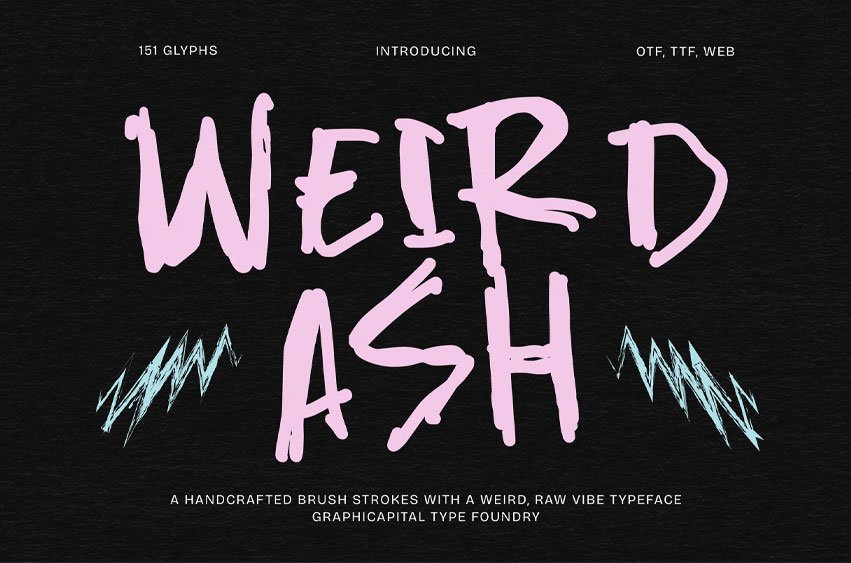 Weirdash Font