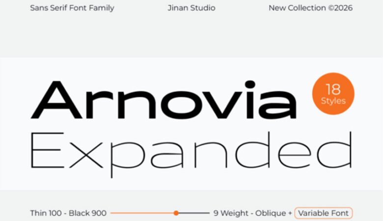 Arnovia Expanded Font