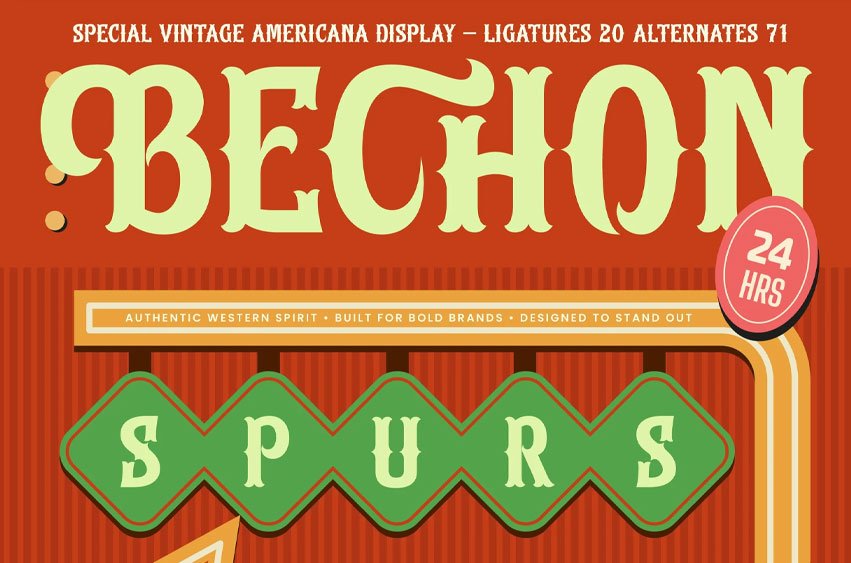 Bechon Spurs Font