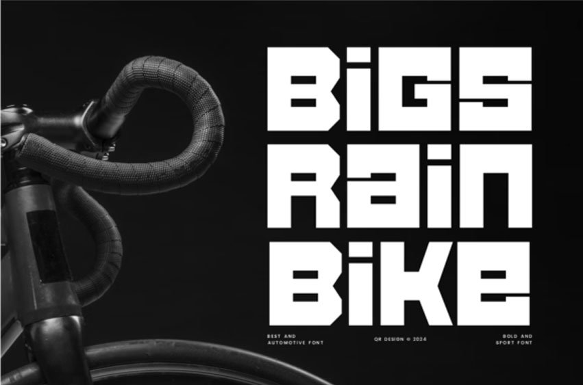 Bigsrain Bike Font