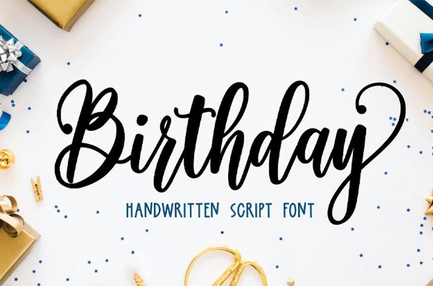 Birthday Font