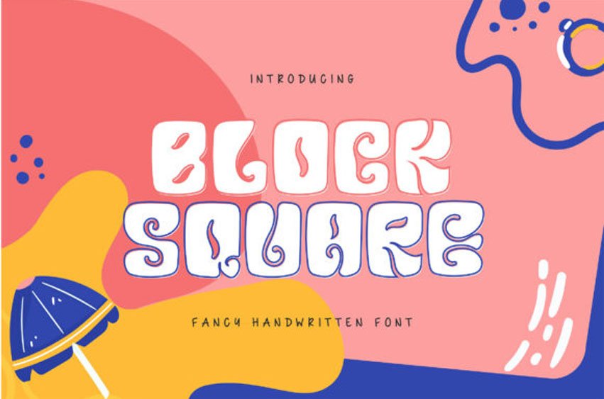 Block Square Font