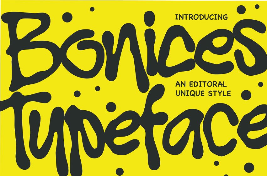 Bonices Typeface Font