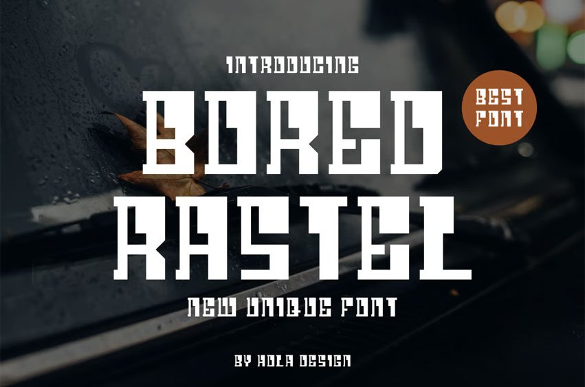 Bored Rastel Font