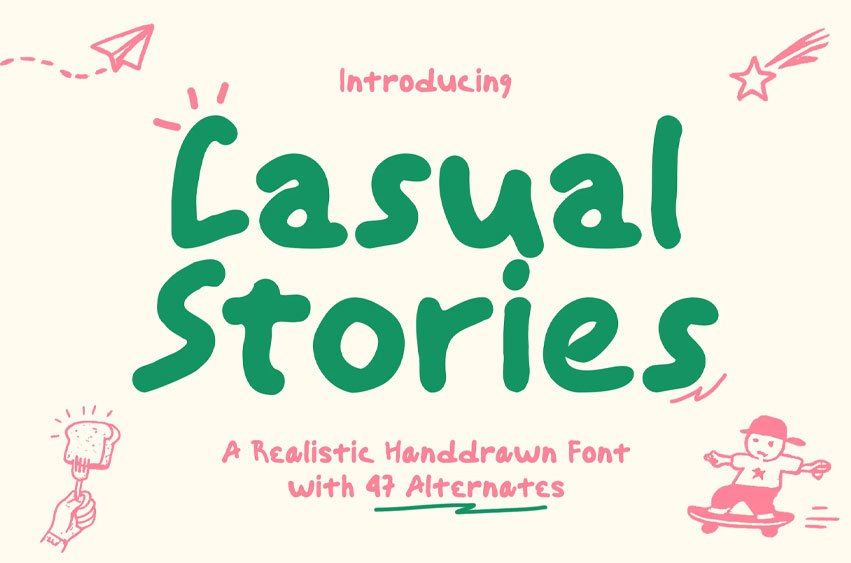 Casual Stories Font