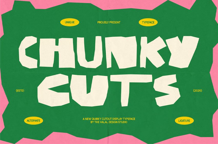 Chunky Cuts Font