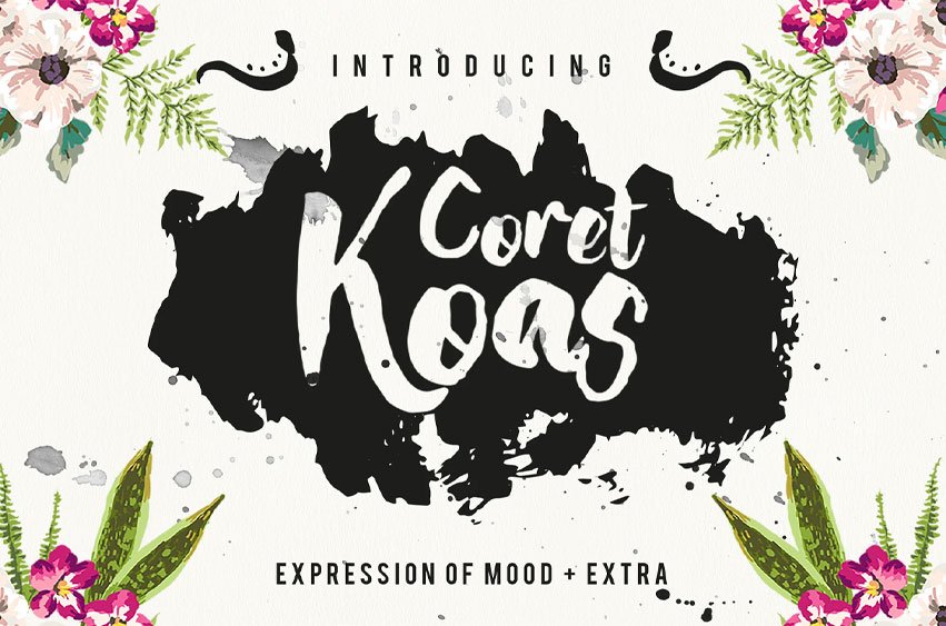 Coret Koas Font