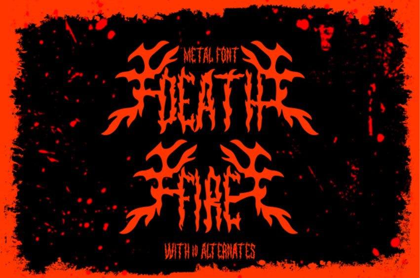 Death Fire Font