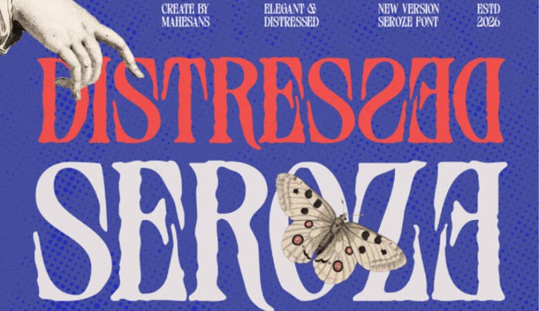 Distressed Seroze Font