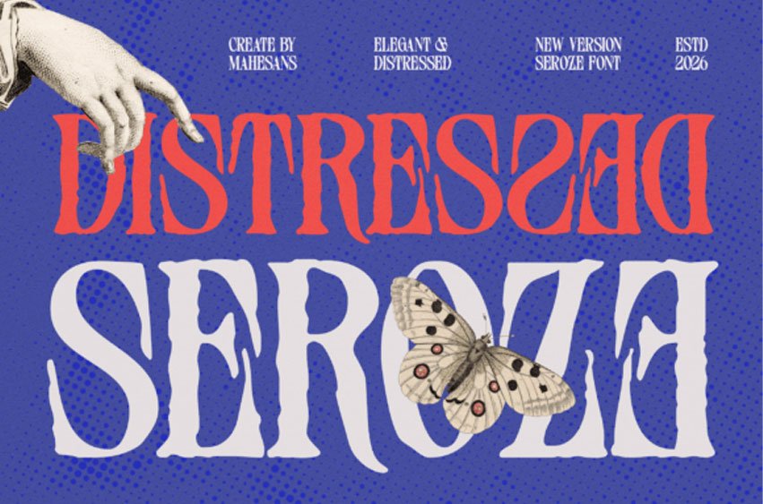 Distressed Seroze Font