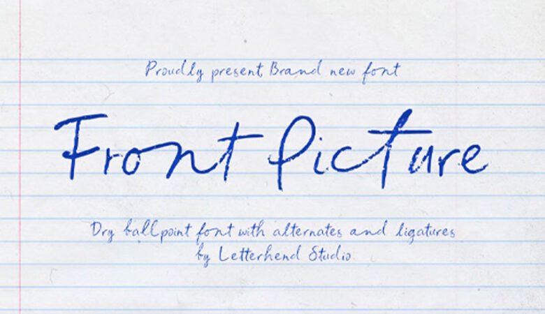 Front Picture Font