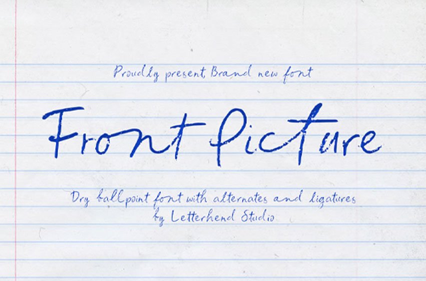 Front Picture Font