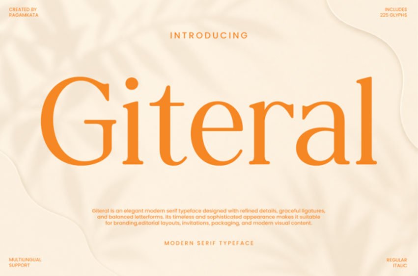 Giteral Font