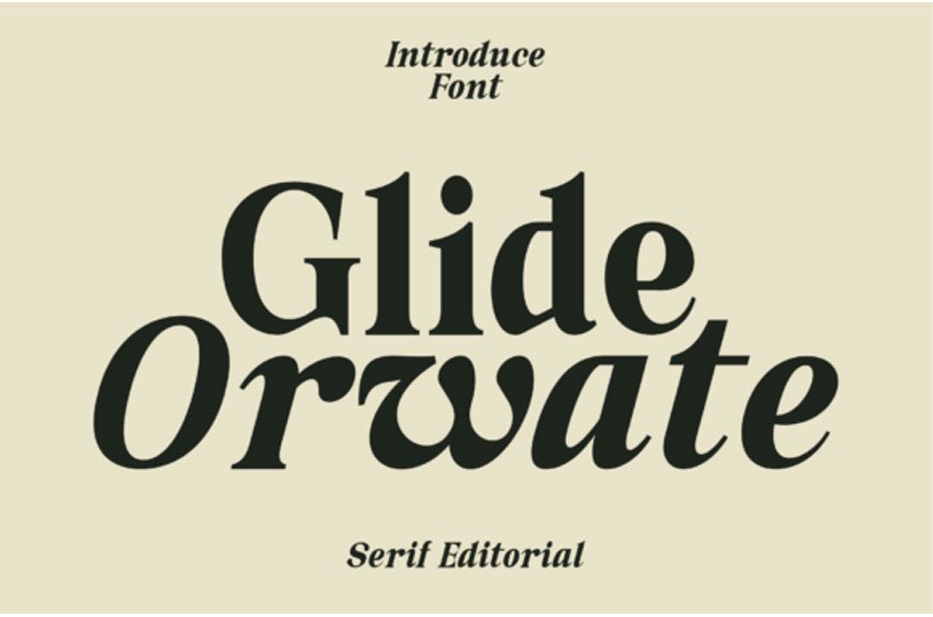 Glide Orwate Font