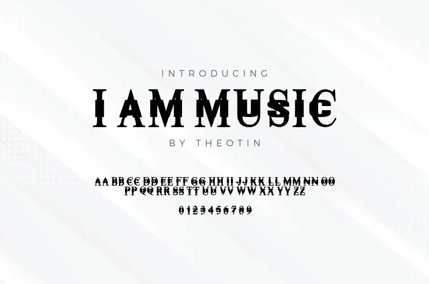 I Am Music Font