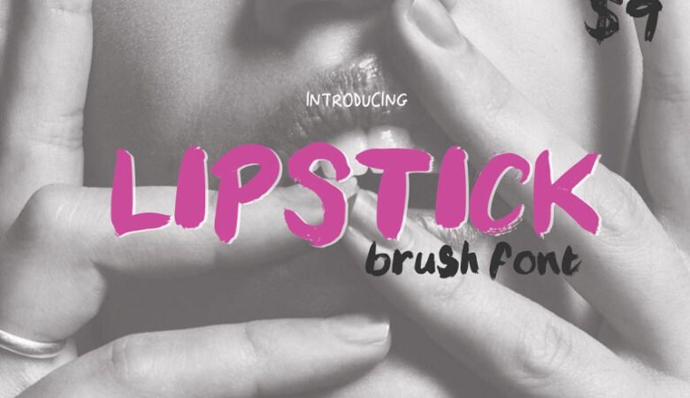 Lipstick Brush Font