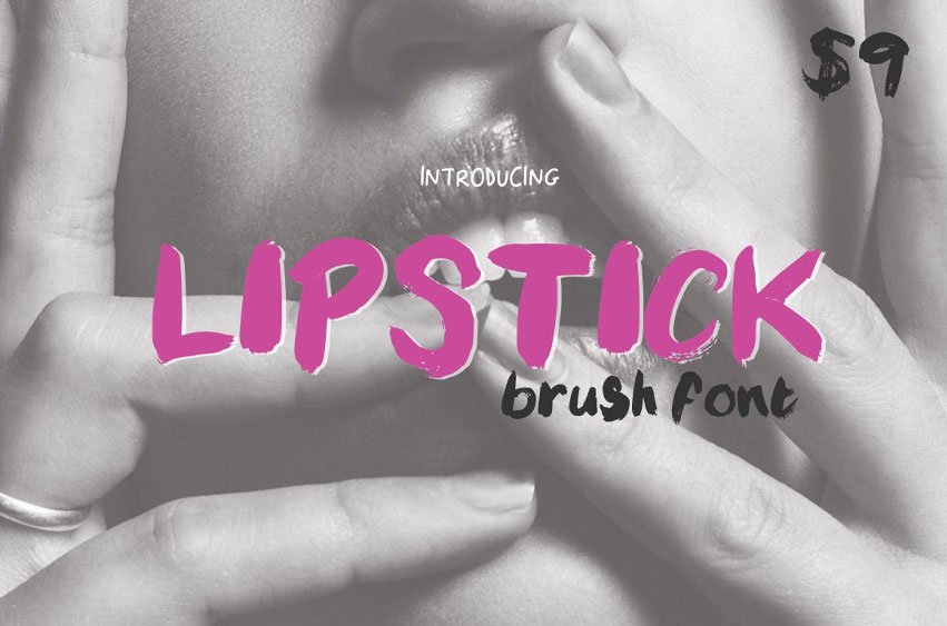 Lipstick Brush Font