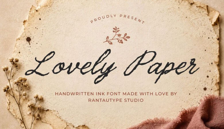 Lovely Paper Font