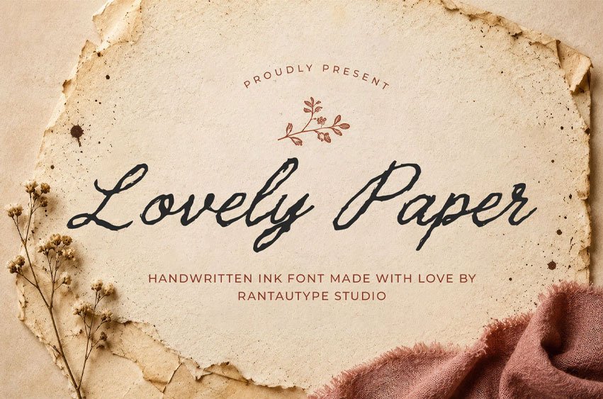 Lovely Paper Font