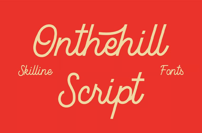 Onthehill Script Font