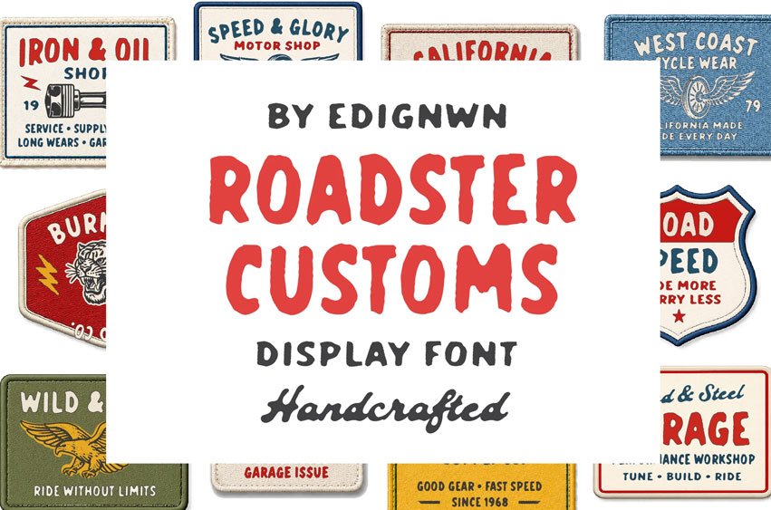 Roadster Customs Font