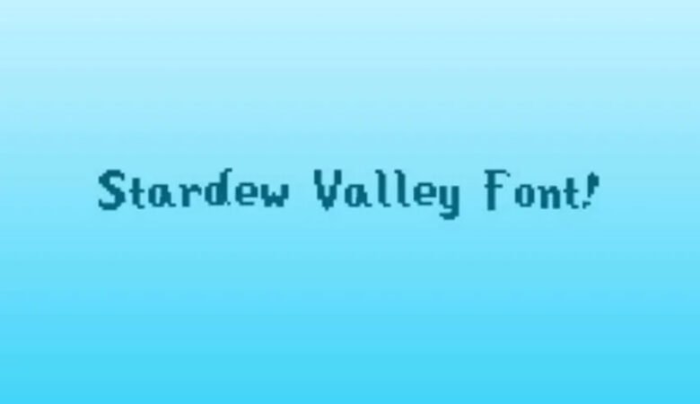 Stardew Valley 3D Font