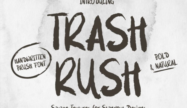 Trash Rush Font