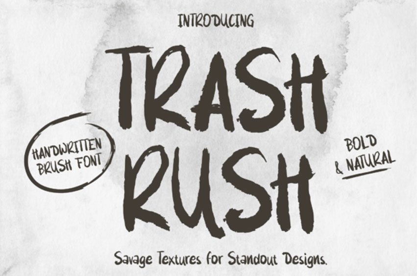 Trash Rush Font