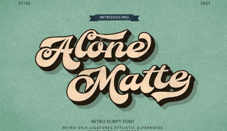 Alone Matte Font