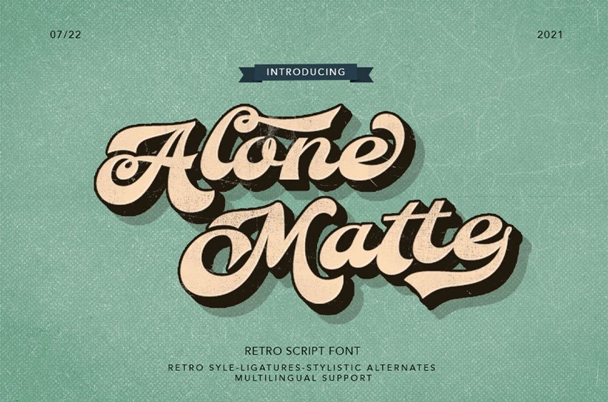 Alone Matte Font