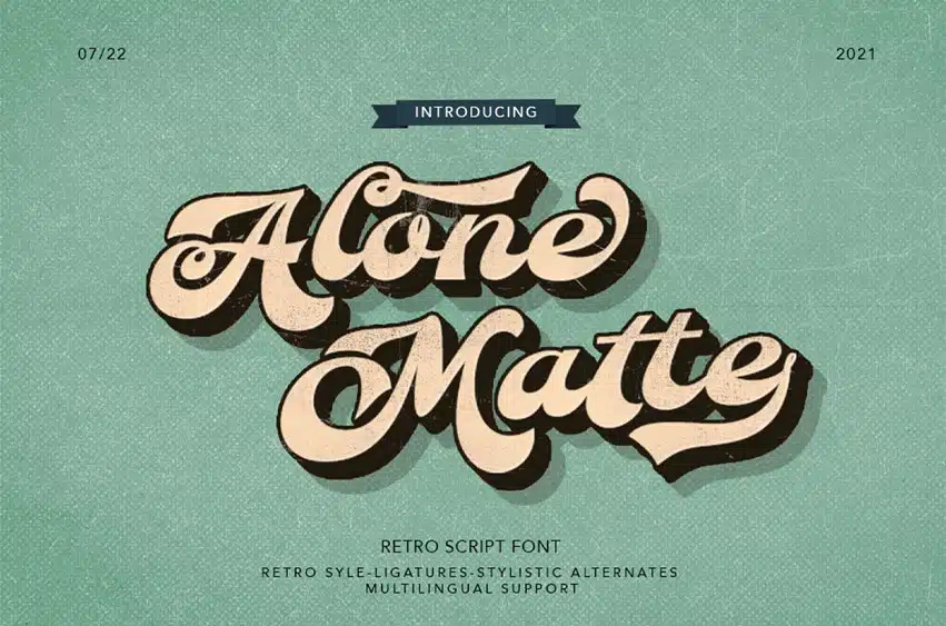 Alone Matte Font