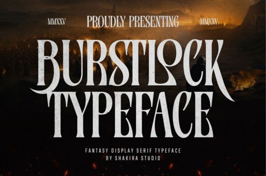 Burstlock Font
