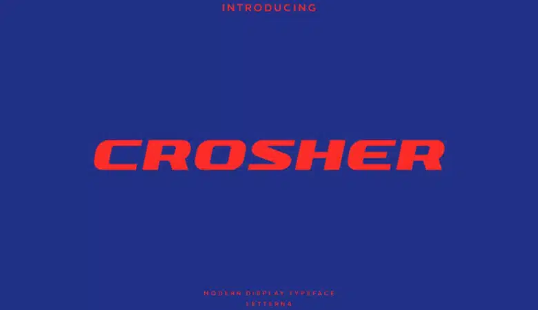 Crosher Font