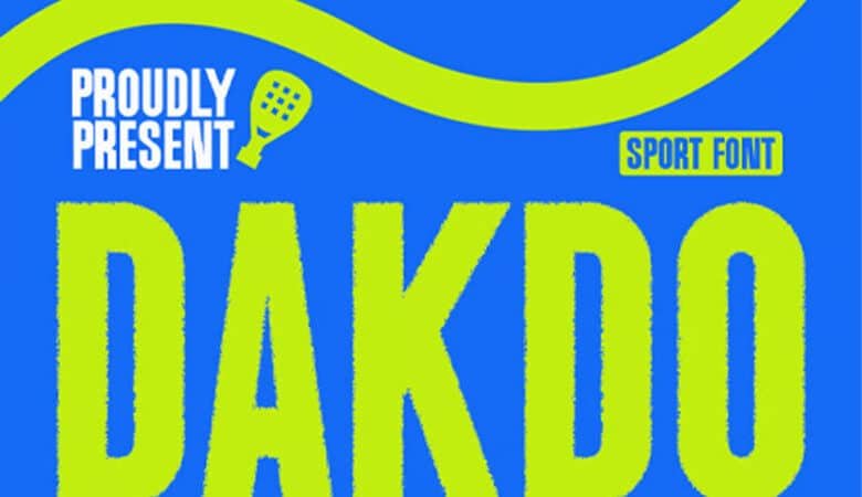 Dakdo Sports Font